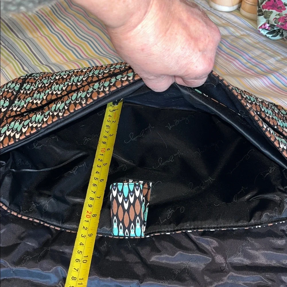 Vera Bradley‎ Teal and Brown Messenger Laptop Bag